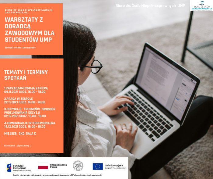 Warsztaty z doradcą zawodowym dla studentów UMP