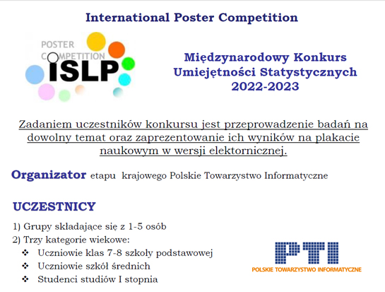 Międzynarodowy Konkurs Umiejętności Statystycznych Edycja VI 2022/2023