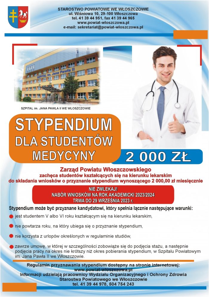 Stypendia dla studentów kierunku lekarskiego