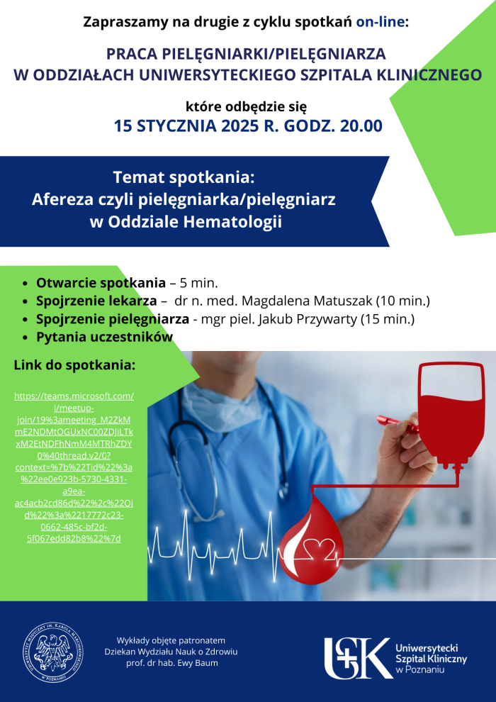 AFEREZA czyli pielęgniarka/pielęgniarz w Oddziale Hematologii